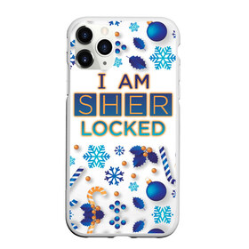 Чехол для iPhone 11 Pro Max матовый с принтом Новогодний Sherlock в городе Новоалтайск, Силикон |  | 221b | bbc | benedict cumberbatch | john watson | mark gatiss | martin freeman | sherlock holmes | steven moffat | бейкер | джон ватсон | мориарти | стрит | шерлок