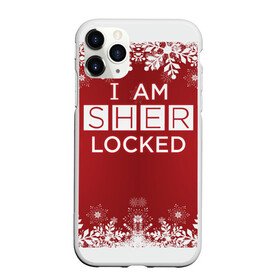 Чехол для iPhone 11 Pro Max матовый с принтом Новогодний Sherlock в городе Новоалтайск, Силикон |  | 221b | bbc | benedict cumberbatch | john watson | mark gatiss | martin freeman | sherlock holmes | steven moffat | бейкер | джон ватсон | мориарти | стрит | шерлок