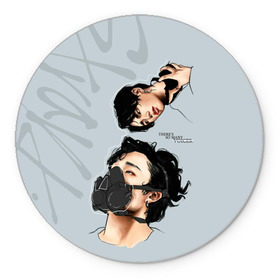 Коврик для мышки круглый с принтом Stray Kids в городе Новоалтайск, резина и полиэстер | круглая форма, изображение наносится на всю лицевую часть | 3racha | i.n | jyp nation | k pop | kpop | skz | stray kids | к поп | кпоп | ли ноу | скз | страй кидс | стрэй кидс | сынмина | уджин | феликса | хана | хёнджина | чана | чанбина