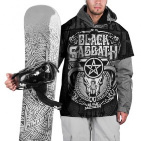 Накидка на куртку 3D с принтом Black Sabbath в городе Новоалтайск, 100% полиэстер |  | black sabbath | hard rock | heavy metal | блэк сабат | группы | метал | музыка | оззи осборн | рок | хард рок | хэви метал