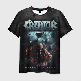 Мужская футболка 3D с принтом Kreator в городе Новоалтайск, 100% полиэфир | прямой крой, круглый вырез горловины, длина до линии бедер | kreator | metal | готик метал | группы | дэт метала | индастриал метал | метал | музыка | рок | трэш метал
