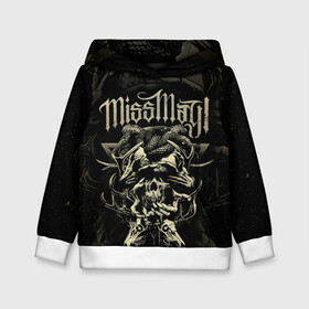 Детская толстовка 3D с принтом Miss May I в городе Новоалтайск, 100% полиэстер | двухслойный капюшон со шнурком для регулировки, мягкие манжеты на рукавах и по низу толстовки, спереди карман-кенгуру с мягким внутренним слоем | miss may i | rise of the lion | shadows inside | группы | метал | музыка | рок