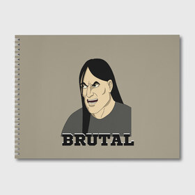 Альбом для рисования с принтом Dethklok Nathan в городе Новоалтайск, 100% бумага
 | матовая бумага, плотность 200 мг. | Тематика изображения на принте: death metal | dethklok | meme | metalocalypse | music | nathan explosion