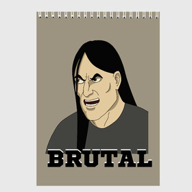 Скетчбук с принтом Dethklok Nathan в городе Новоалтайск, 100% бумага
 | 48 листов, плотность листов — 100 г/м2, плотность картонной обложки — 250 г/м2. Листы скреплены сверху удобной пружинной спиралью | death metal | dethklok | meme | metalocalypse | music | nathan explosion