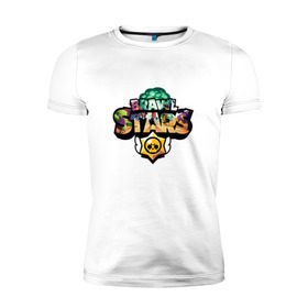 Мужская футболка премиум с принтом Brawl Stars в городе Новоалтайск, 92% хлопок, 8% лайкра | приталенный силуэт, круглый вырез ворота, длина до линии бедра, короткий рукав | brawl stars | bs | bull | clash of clans | clash royale | supercell | биби | бо | брок | булл | ворон. | джесси | динамайк | кольт | леон | мортис | нита | пайпер | поко | рикошет | спайк | эль примо