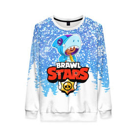 Женский свитшот 3D с принтом Brawl Stars Леон Шарк в городе Новоалтайск, 100% полиэстер с мягким внутренним слоем | круглый вырез горловины, мягкая резинка на манжетах и поясе, свободная посадка по фигуре | 2020 | brawl | brawl stars | christmas | leon | new year | shark | stars | бравл старс | брол старс | зима | игра | леон | новогодний | новый год | рождество | снег | снежинки | шарк