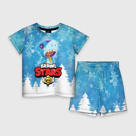 Детский костюм с шортами 3D с принтом Зимний Brawl Stars Leon Shark в городе Новоалтайск,  |  | 2020 | brawl | brawl stars | christmas | leon | new year | stars | бравл старс | брол старс | зима | игра | леон | новогодний | новый год | рождество | снег | снежинки