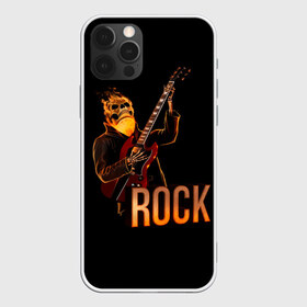 Чехол для iPhone 12 Pro Max с принтом rock в городе Новоалтайск, Силикон |  | rock | skull | гитара | огонь | рок | скелет | череп