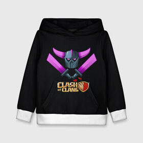 Детская толстовка 3D с принтом Clash of Clans в городе Новоалтайск, 100% полиэстер | двухслойный капюшон со шнурком для регулировки, мягкие манжеты на рукавах и по низу толстовки, спереди карман-кенгуру с мягким внутренним слоем | clash of clans | clash royale | game | supercell | детская | детям | игра | клаш оф кланс | клэш оф кланс | компьютерна игра | пекка