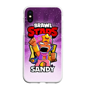 Чехол для iPhone XS Max матовый с принтом BRAWL STARS SANDY в городе Новоалтайск, Силикон | Область печати: задняя сторона чехла, без боковых панелей | brawl stars | brawl stars sandy | brawler | sandy | бравл старз | бравлер | сэнди