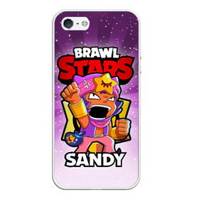 Чехол для iPhone 5/5S матовый с принтом BRAWL STARS SANDY в городе Новоалтайск, Силикон | Область печати: задняя сторона чехла, без боковых панелей | brawl stars | brawl stars sandy | brawler | sandy | бравл старз | бравлер | сэнди