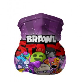 Бандана-труба 3D с принтом BRAWL STARS в городе Новоалтайск, 100% полиэстер, ткань с особыми свойствами — Activecool | плотность 150‒180 г/м2; хорошо тянется, но сохраняет форму | 8 bit | 8 бит | brawl stars | brawler | crow | emz | leon | nita | sandy | spike | бравл старз | бравлер | ворон | леон | нита | спайк | сэнди | эмз