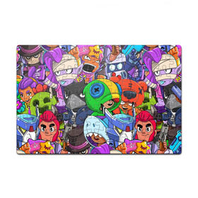 Пазл магнитный 126 элементов с принтом BRAWL STARS в городе Новоалтайск, полимерный материал с магнитным слоем | 126 деталей, размер изделия —  180*270 мм | 8 bit | 8 бит | brawl stars | brawler | crow | emz | leon | nita | sandy | spike | бравл старз | бравлер | ворон | леон | нита | спайк | сэнди | эмз