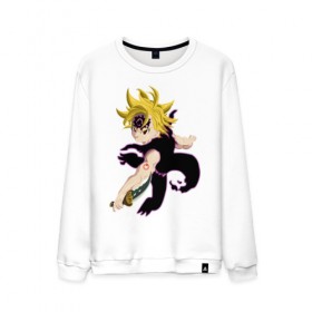 Мужской свитшот хлопок с принтом Meliodas в городе Новоалтайск, 100% хлопок |  | deadly | dragon | meliodafu | meliodas | seven | sins | wrath | гнев | грехов | дракон | мелиодас | семь