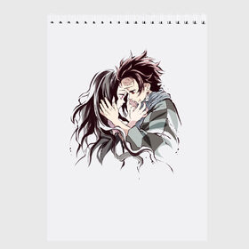 Скетчбук с принтом Kimetsu no Yaiba в городе Новоалтайск, 100% бумага
 | 48 листов, плотность листов — 100 г/м2, плотность картонной обложки — 250 г/м2. Листы скреплены сверху удобной пружинной спиралью | Тематика изображения на принте: blade of demon | demon slayer | kimetsu no yaiba | nezuko | tanjiro | клинок | рассекающий демонов