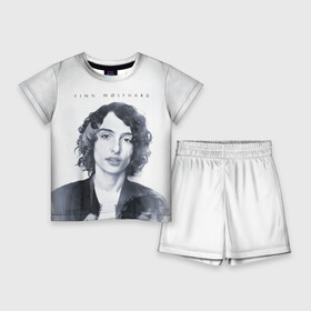 Детский костюм с шортами 3D с принтом Финн Вулфард в городе Новоалтайск,  |  | finn wolfhard | kid from it | kid fron stranger things | актёр | майк из очень странные де | мальчик из оно | мальчик из очень странные дела | ричи из оно | финн | финн вулфард