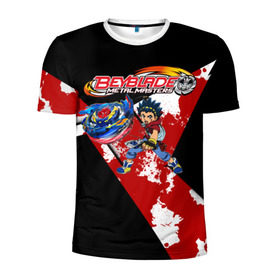 Мужская футболка 3D спортивная с принтом beyblade в городе Новоалтайск, 100% полиэстер с улучшенными характеристиками | приталенный силуэт, круглая горловина, широкие плечи, сужается к линии бедра | bakuten shoot | beyblade | beyblade burst | burst | бейблейд | киномия | такао | такао киномия