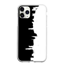 Чехол для iPhone 11 Pro матовый с принтом Черным по белому в городе Новоалтайск, Силикон |  | black | white | белый | инь | чб | черный | янь