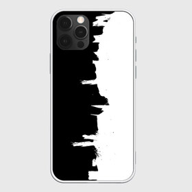 Чехол для iPhone 12 Pro Max с принтом Черным по белому в городе Новоалтайск, Силикон |  | black | white | белый | инь | чб | черный | янь