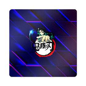 Магнит виниловый Квадрат с принтом Kimetsu no Yaiba в городе Новоалтайск, полимерный материал с магнитным слоем | размер 9*9 см, закругленные углы | 