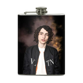 Фляга с принтом finn wolfhard в городе Новоалтайск, металлический корпус | емкость 0,22 л, размер 125 х 94 мм. Виниловая наклейка запечатывается полностью | finn wolfhard | очень странные дела | финн вулфард