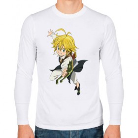 Мужской лонгслив хлопок с принтом Meliodas в городе Новоалтайск, 100% хлопок |  | deadly | dragon | meliodafu | meliodas | seven | sins | wrath | гнев | грехов | дракон | мелиодас | семь