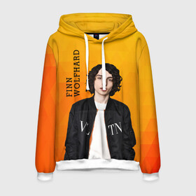 Мужская толстовка 3D с принтом finn wolfhard в городе Новоалтайск, 100% полиэстер | двухслойный капюшон со шнурком для регулировки, мягкие манжеты на рукавах и по низу толстовки, спереди карман-кенгуру с мягким внутренним слоем. | finn wolfhard | очень странные дела | финн вулфард