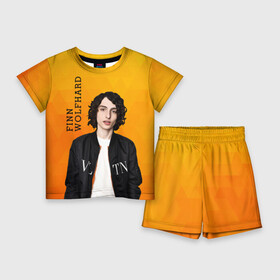 Детский костюм с шортами 3D с принтом finn wolfhard в городе Новоалтайск,  |  | finn wolfhard | очень странные дела | финн вулфард