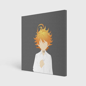 Холст квадратный с принтом Emma в городе Новоалтайск, 100% ПВХ |  | emma | neverland | the promised neverland | yakusoku no neverland | неверленд | неверлэнд | обещанный неверленд | эмма