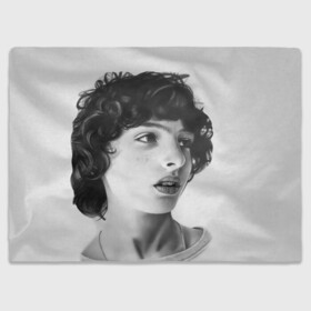 Плед 3D с принтом finn wolfhard в городе Новоалтайск, 100% полиэстер | закругленные углы, все края обработаны. Ткань не мнется и не растягивается | finn wolfhard | очень странные дела | финн вулфард