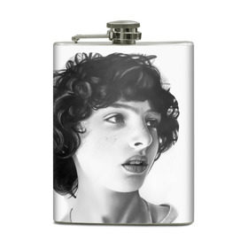 Фляга с принтом finn wolfhard в городе Новоалтайск, металлический корпус | емкость 0,22 л, размер 125 х 94 мм. Виниловая наклейка запечатывается полностью | finn wolfhard | очень странные дела | финн вулфард