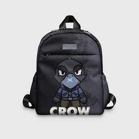 Детский рюкзак 3D с принтом Brawl Stars CROW в городе Новоалтайск, 100% полиэстер | лямки с регулируемой длиной, сверху петелька, чтобы рюкзак можно было повесить на вешалку. Основное отделение закрывается на молнию, как и внешний карман. Внутри дополнительный карман. По бокам два дополнительных кармашка | brawl | brawl stars | crow | leon | stars | бравл | бравл старс | браво старс | игра | компьютерная | кров | леон | онлайн | старс
