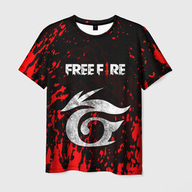 Мужская футболка 3D с принтом GARENA FREE FIRE в городе Новоалтайск, 100% полиэфир | прямой крой, круглый вырез горловины, длина до линии бедер | free fire | garena free fire | гарена 3 | гарена фри | гарена фри фаер | гарено. | игра garena