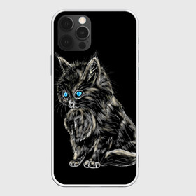Чехол для iPhone 12 Pro Max с принтом Пушистый котёнок в городе Новоалтайск, Силикон |  | Тематика изображения на принте: животные | зверёк | кот | котёнок | милашка | няшка | счастье