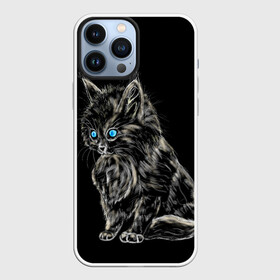 Чехол для iPhone 13 Pro Max с принтом Пушистый котёнок в городе Новоалтайск,  |  | Тематика изображения на принте: животные | зверёк | кот | котёнок | милашка | няшка | счастье