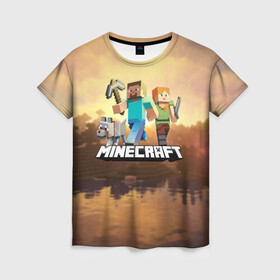 Женская футболка 3D с принтом Minecraft / Майнкрафт в городе Новоалтайск, 100% полиэфир ( синтетическое хлопкоподобное полотно) | прямой крой, круглый вырез горловины, длина до линии бедер | creeper | game | minecraft | блоки | грифер | игры | квадраты | компьютерная игра | крипер | маинкрафт | майн | майнкравт | майнкрафт