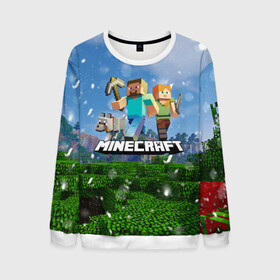 Мужской свитшот 3D с принтом Minecraft / Майнкрафт в городе Новоалтайск, 100% полиэстер с мягким внутренним слоем | круглый вырез горловины, мягкая резинка на манжетах и поясе, свободная посадка по фигуре | creeper | game | minecraft | блоки | грифер | игры | квадраты | компьютерная игра | крипер | маинкрафт | майн | майнкравт | майнкрафт