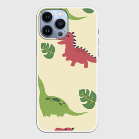 Чехол для iPhone 13 Pro Max с принтом Динозаврики в городе Новоалтайск,  |  | dinosaurs | динозавр | динозавры | животные | игрушки | мульт динозавры | мультяшки динозавры | тиранозавр