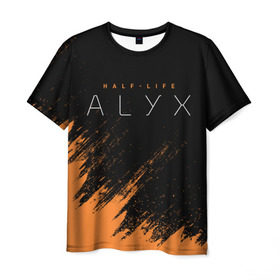 Мужская футболка 3D с принтом HALF-LIFE: ALYX в городе Новоалтайск, 100% полиэфир | прямой крой, круглый вырез горловины, длина до линии бедер | alex | alyx | freeman | g man | gman | gordon | half | half life | halflife | life | valve | алекс | аликс | вальв | вэльв | гордон | джи | лайф | мен | фримен | халф | халф лайф | халфлайф