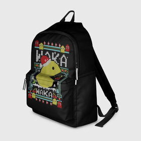 Рюкзак 3D с принтом Pac-man sweater в городе Новоалтайск, 100% полиэстер | лямки с регулируемой длиной, сверху петелька, чтобы рюкзак можно было повесить на вешалку. Основное отделение закрывается на молнию, как и внешний карман. Внутри два дополнительных кармана, один из которых закрывается на молнию. По бокам два дополнительных кармашка | cherry | christmas | holyday | new | pac man | pacman | snow | snowflakes | sweater | three | xmas | year | вишня | год | елка | клубника | новый | пакман | праздник | рождество | свитер