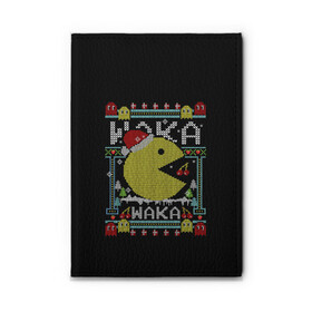 Обложка для автодокументов с принтом Pac-man sweater в городе Новоалтайск, натуральная кожа |  размер 19,9*13 см; внутри 4 больших “конверта” для документов и один маленький отдел — туда идеально встанут права | cherry | christmas | holyday | new | pac man | pacman | snow | snowflakes | sweater | three | xmas | year | вишня | год | елка | клубника | новый | пакман | праздник | рождество | свитер