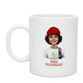 Кружка с принтом finn wolfhard в городе Новоалтайск, керамика | объем — 330 мл, диаметр — 80 мм. Принт наносится на бока кружки, можно сделать два разных изображения | finn wolfhard | очень странные дела | финн вулфард
