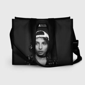 Сумка-шоппер 3D с принтом finn wolfhard в городе Новоалтайск, 100% полиэстер | застегивается на металлическую кнопку; внутренний карман застегивается на молнию. Стенки укреплены специальным мягким материалом, чтобы защитить содержимое от несильных ударов
 | finn wolfhard | очень странные дела | финн вулфард