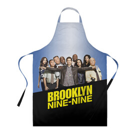 Фартук 3D с принтом Brooklyn Nine-Nine в городе Новоалтайск, 100% полиэстер | общий размер — 65 х 85 см, ширина нагрудника — 26 см, горловина — 53 см, длина завязок — 54 см, общий обхват в поясе — 173 см. Принт на завязках и на горловине наносится с двух сторон, на основной части фартука — только с внешней стороны | 9 9 | 99 | andy | beatriz | brooklyn | detective | diaz | jake | nine nine | peralta | rosa | samberg | stephanie | беатрис | бруклин | детектив | джейк | перальта | роза | стефани | сэмберг | энди
