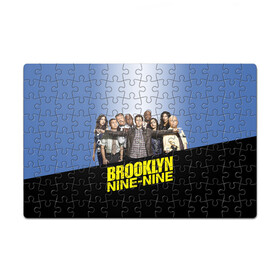 Пазл магнитный 126 элементов с принтом Brooklyn Nine-Nine в городе Новоалтайск, полимерный материал с магнитным слоем | 126 деталей, размер изделия —  180*270 мм | 9 9 | 99 | andy | beatriz | brooklyn | detective | diaz | jake | nine nine | peralta | rosa | samberg | stephanie | беатрис | бруклин | детектив | джейк | перальта | роза | стефани | сэмберг | энди