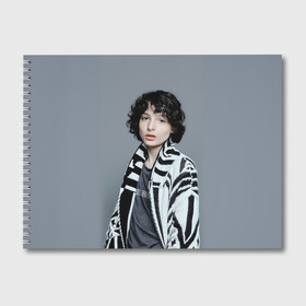 Альбом для рисования с принтом finn wolfhard в городе Новоалтайск, 100% бумага
 | матовая бумага, плотность 200 мг. | finn wolfhard | очень странные дела | финн вулфард