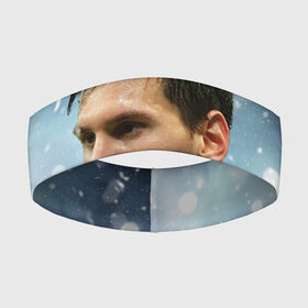 Повязка на голову 3D с принтом Лео Месси в городе Новоалтайск,  |  | barca | barcelona | champions | football | messi | soccer | spain | uefa | world cup | барса | барселона | ла лига | лео месси | лига чемпионов | месси | форма | формы | футбол