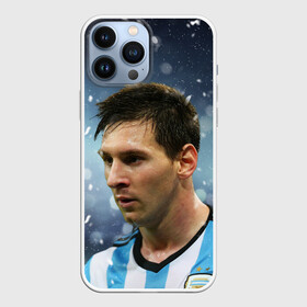 Чехол для iPhone 13 Pro Max с принтом Лео Месси в городе Новоалтайск,  |  | Тематика изображения на принте: barca | barcelona | champions | football | messi | soccer | spain | uefa | world cup | барса | барселона | ла лига | лео месси | лига чемпионов | месси | форма | формы | футбол