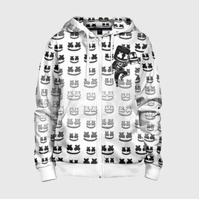 Детская толстовка 3D на молнии с принтом FORTNITE X MARSHMELLO в городе Новоалтайск, 100% полиэстер |  манжеты и пояс оформлены широкой мягкой резинкой, двухслойный капюшон со шнурком для регулировки, спереди карманы и застежка-молния
 | fortnite | games | marshmello | игры | маршмелло | фортнайт