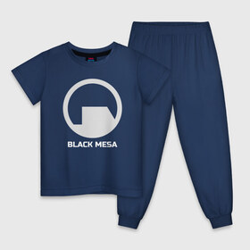 Детская пижама хлопок с принтом Black Mesa в городе Новоалтайск, 100% хлопок |  брюки и футболка прямого кроя, без карманов, на брюках мягкая резинка на поясе и по низу штанин
 | alyx | black mesa | half life | half life 2 | халф лайф